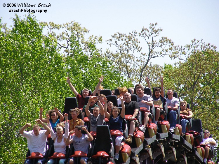 I love seeing the excitement on peoples faces when they ride a great coaster like Apollo's Chariot!