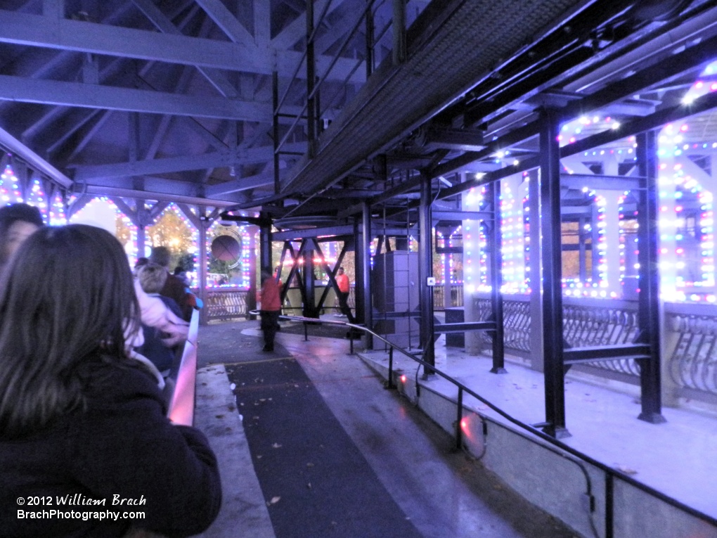 Inside the Flight of Lights France station.