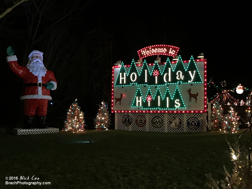 The entrance to Holiday Hills.