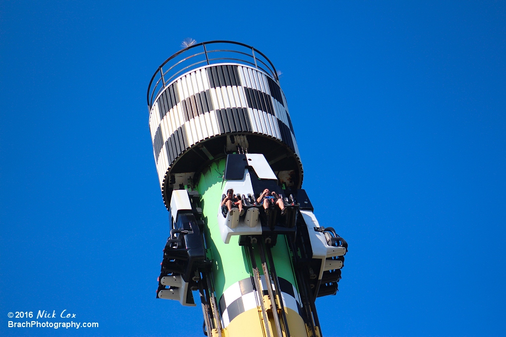 The gondolas at the top.
