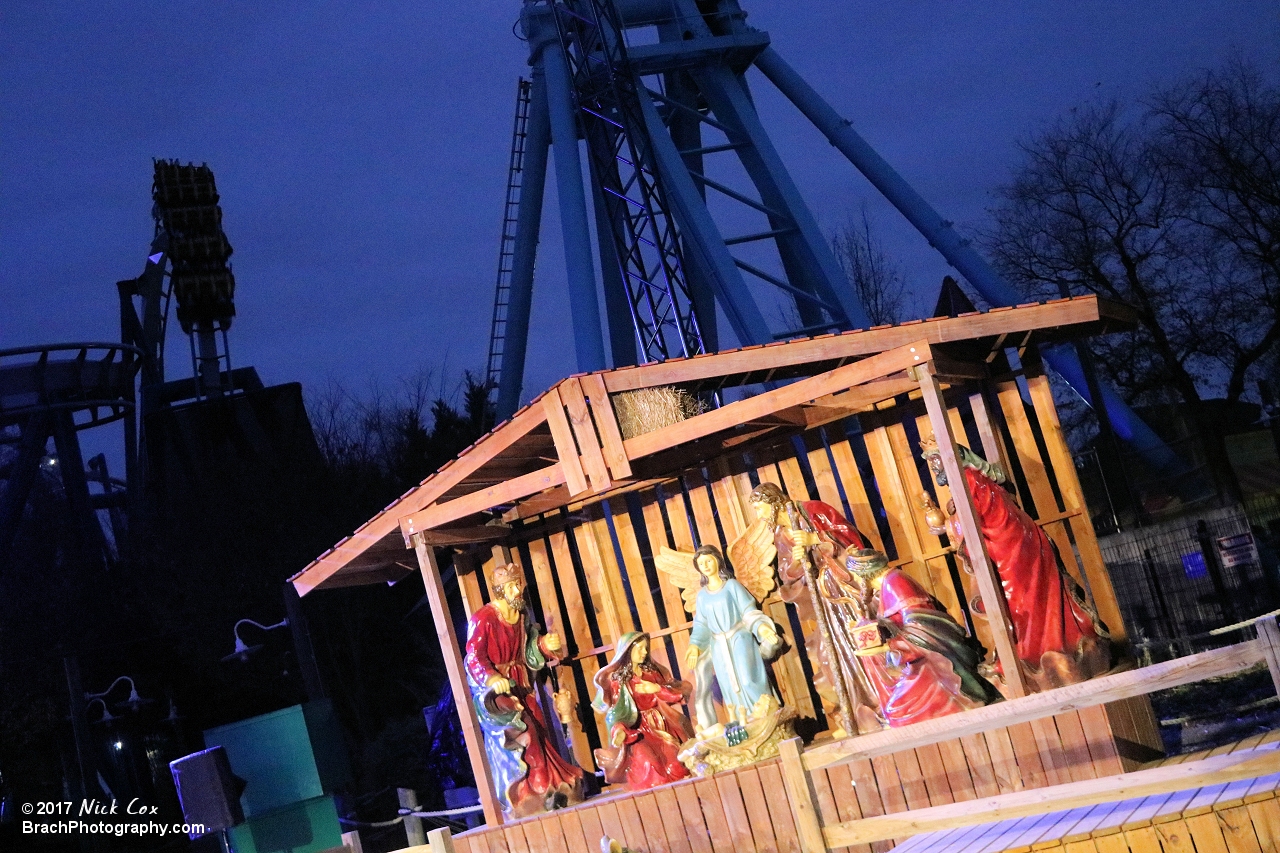 The nativity scene.
