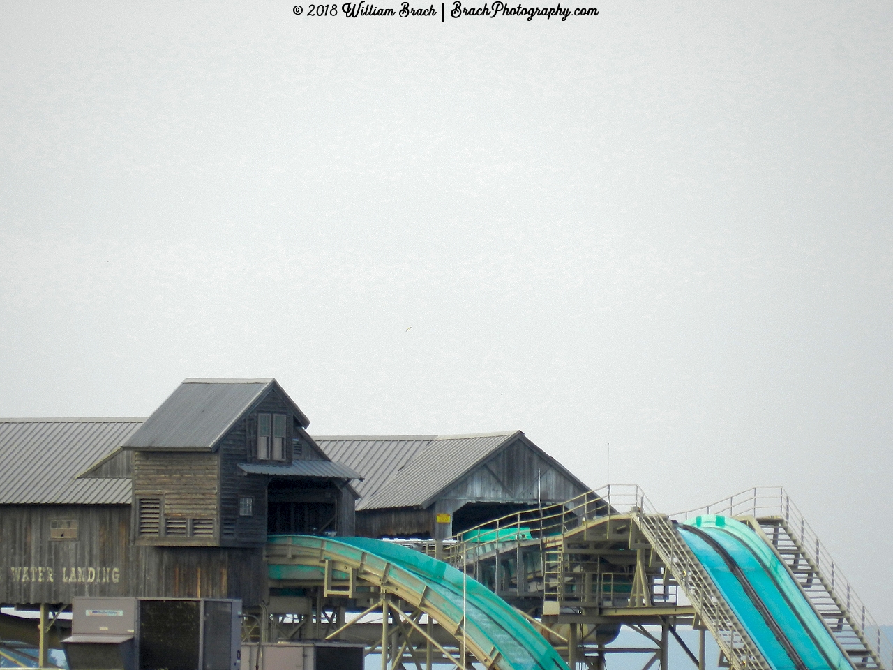 White Water Landing seen from outside the park.