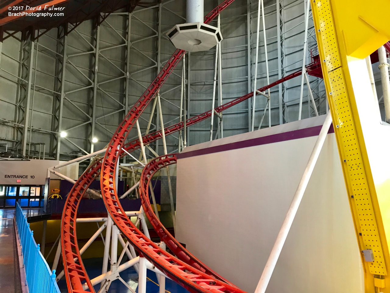Diving turns on Mindbender.