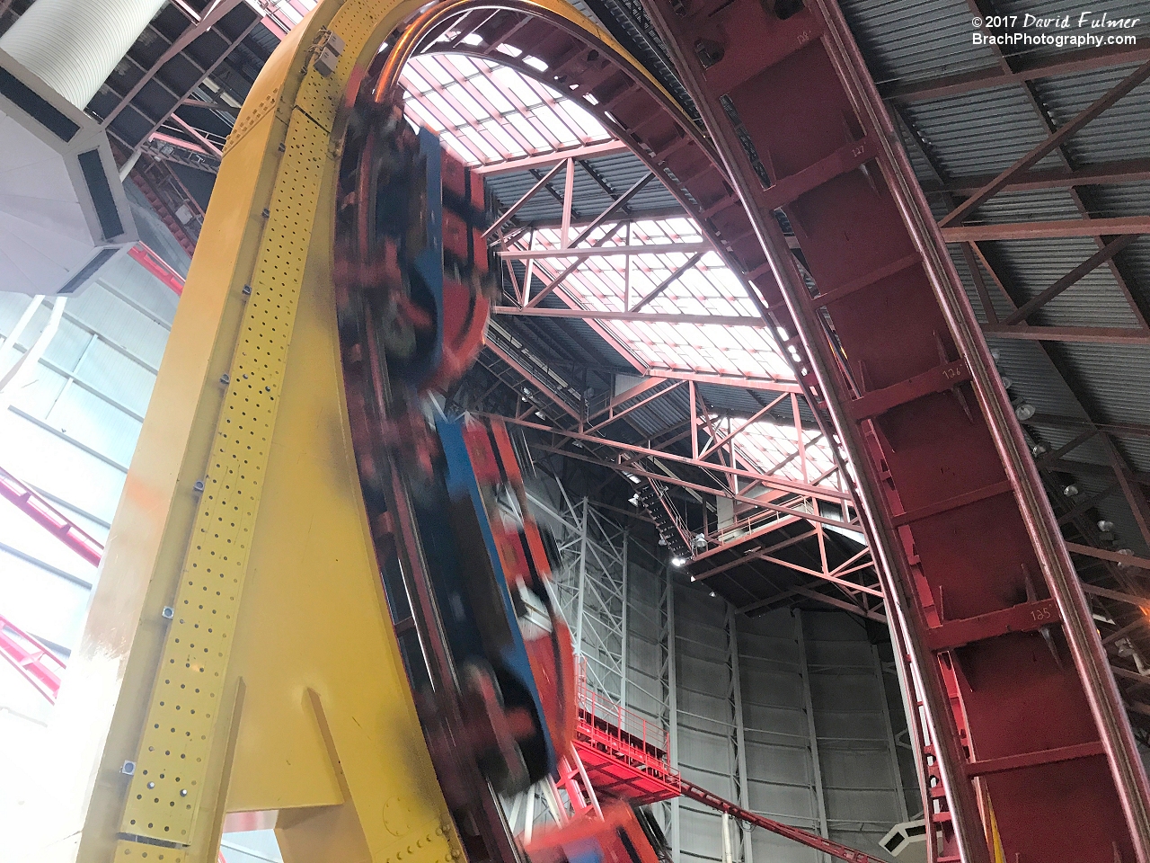 Mindbender's vertical loop.