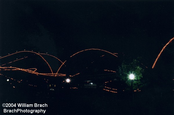 Lightning Racer at night.