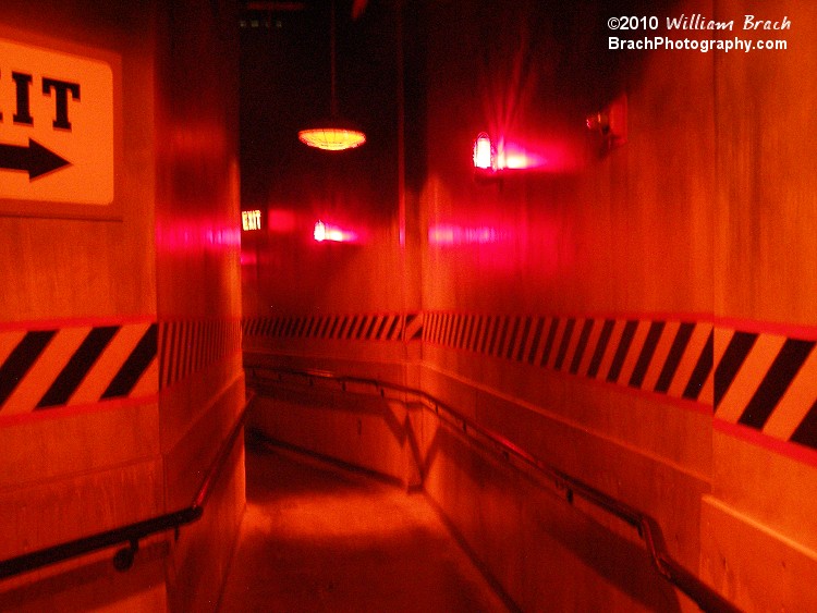 Pathway to the ride's exit.