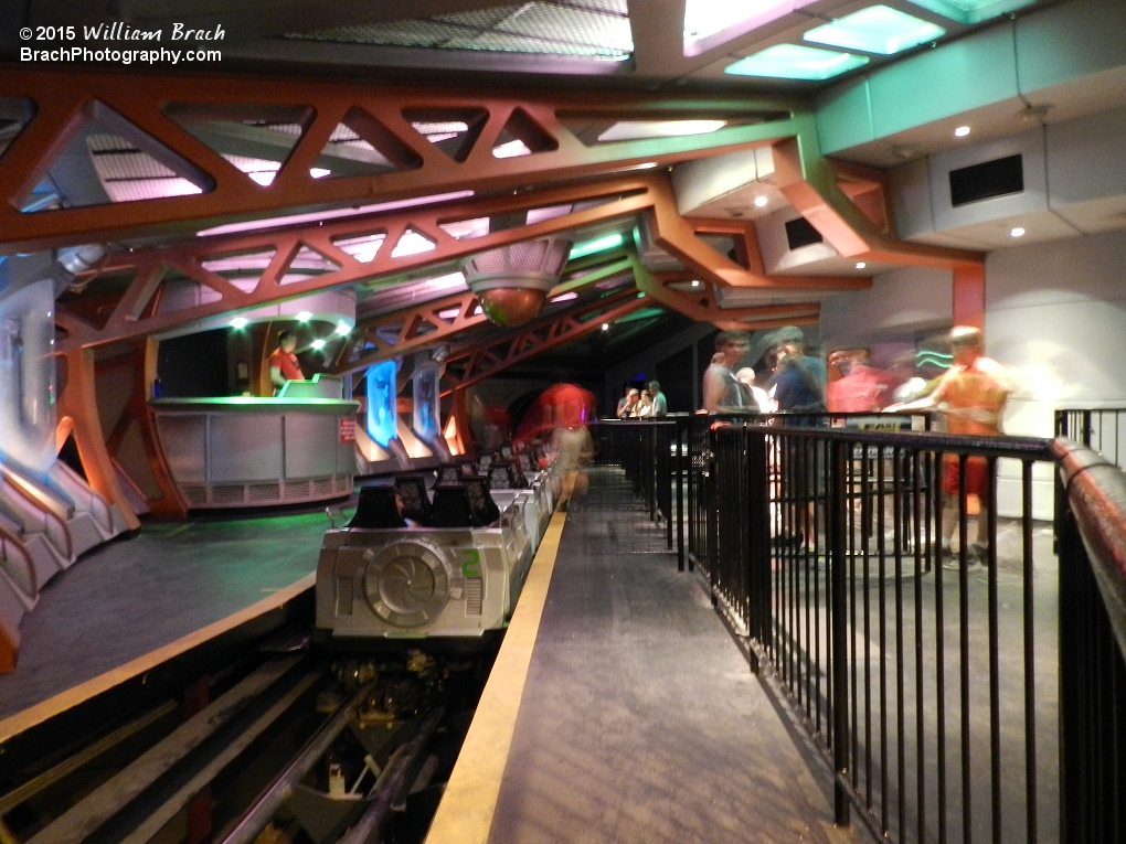 Looking inside the station of Flight of Fear.
