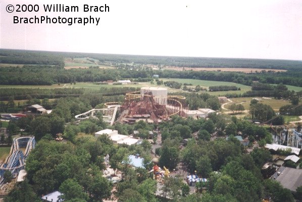 Seen from the Eiffel Tower in 2000.