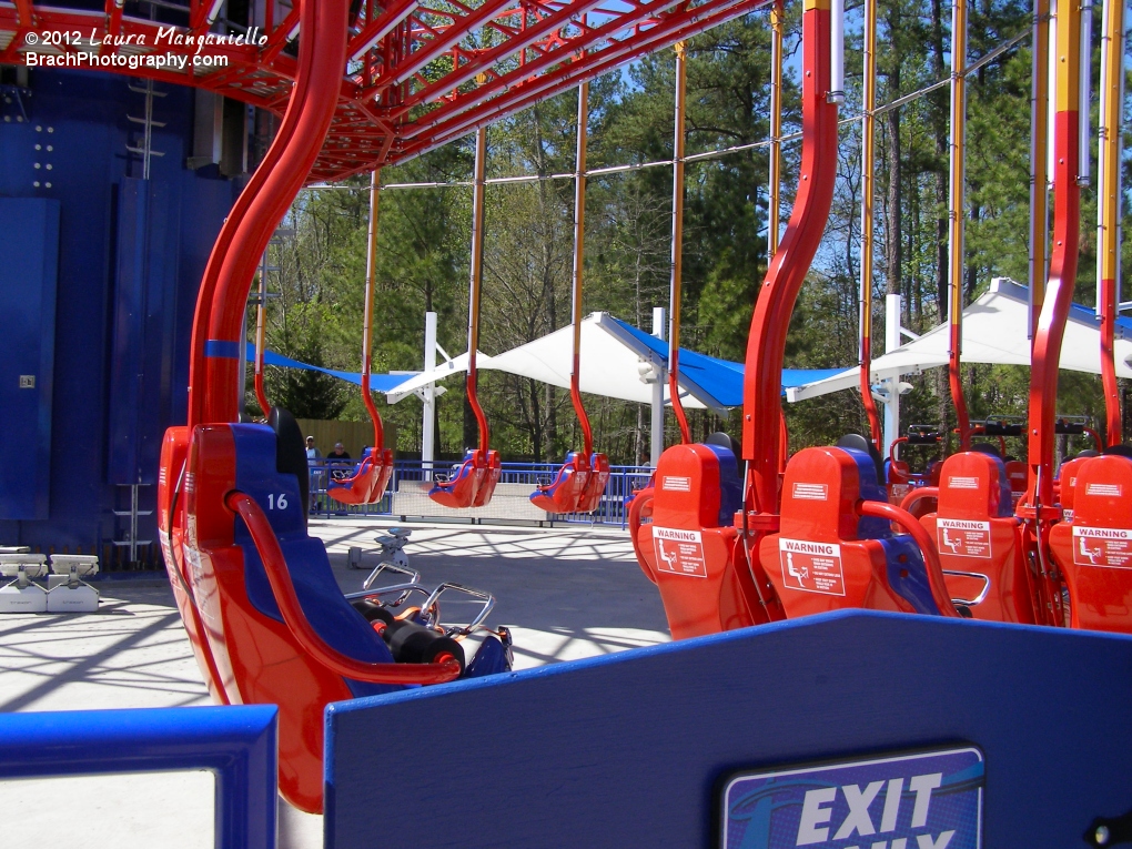 Looking at WindSeeker in the station.