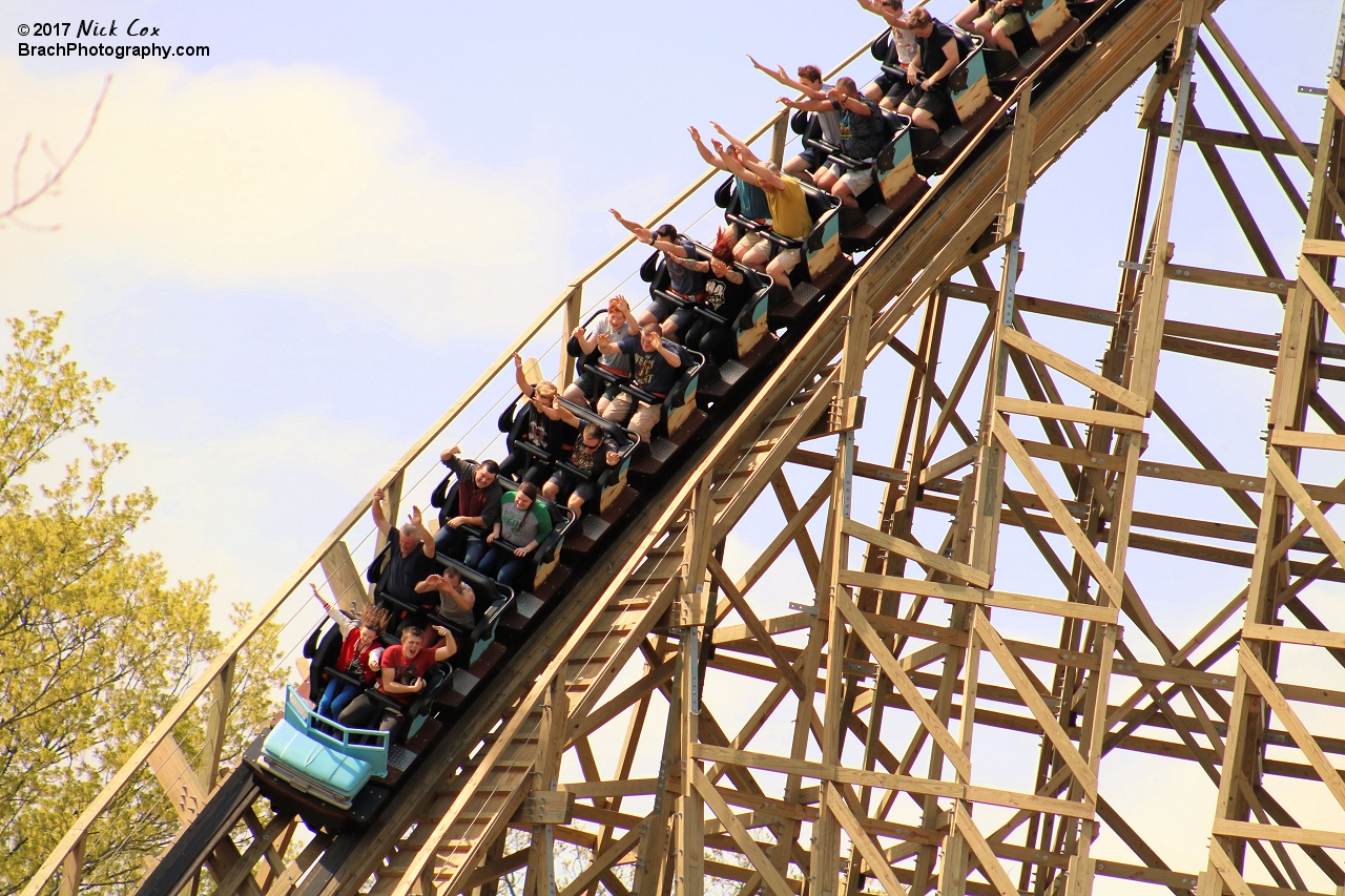 The curved first drop.