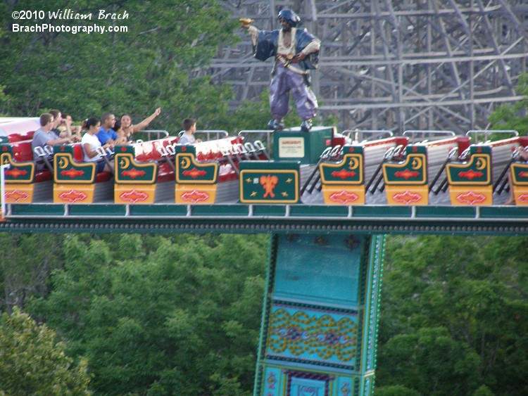 Seen from the Giant Wheel.  Gondola is almost completely at the top.