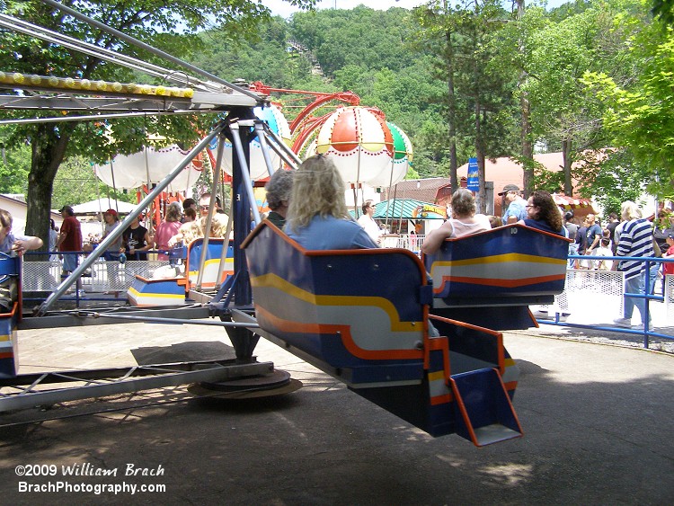 Merry Mixer is a traditional scramber type ride you can find in most parks.