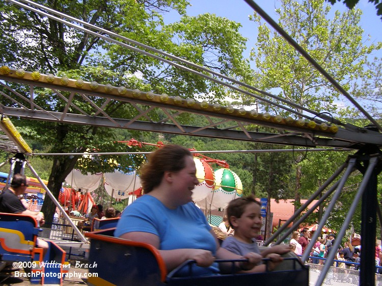 Two happy riders on Merry Mixer!