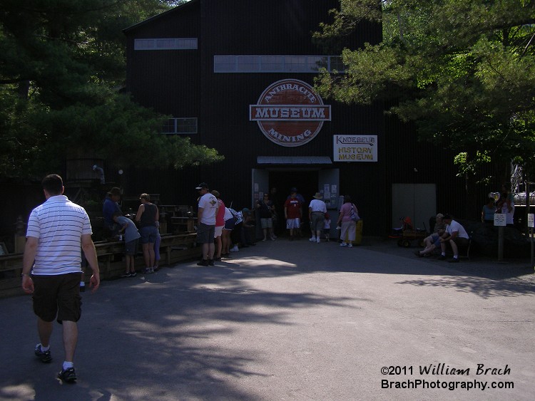 Outside the Mining and History Museums at Knoebels.