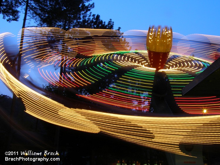 Love the night stuff!  Here's Paratrooper at dusk at Knoebels!