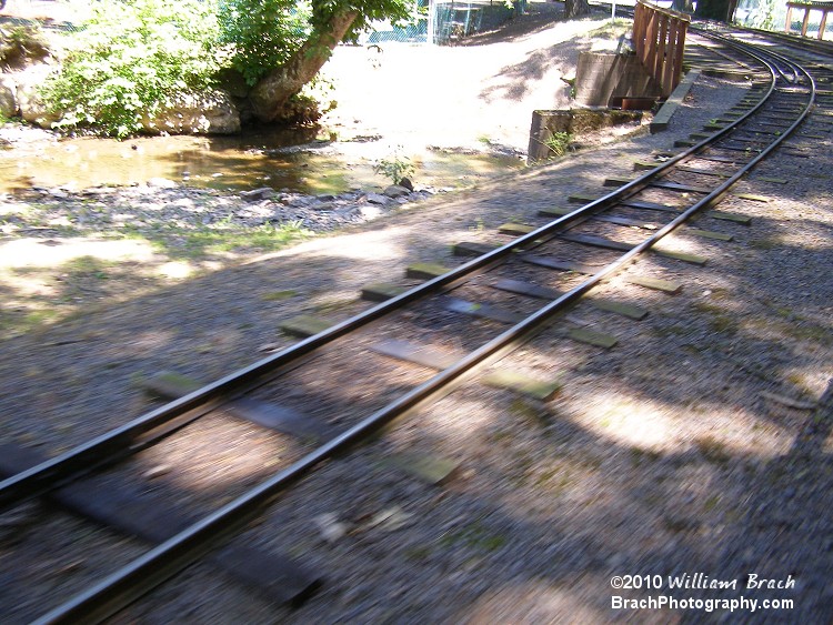 View of the train track.