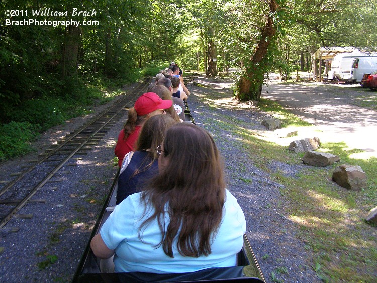 Riding the Pioneer Train.