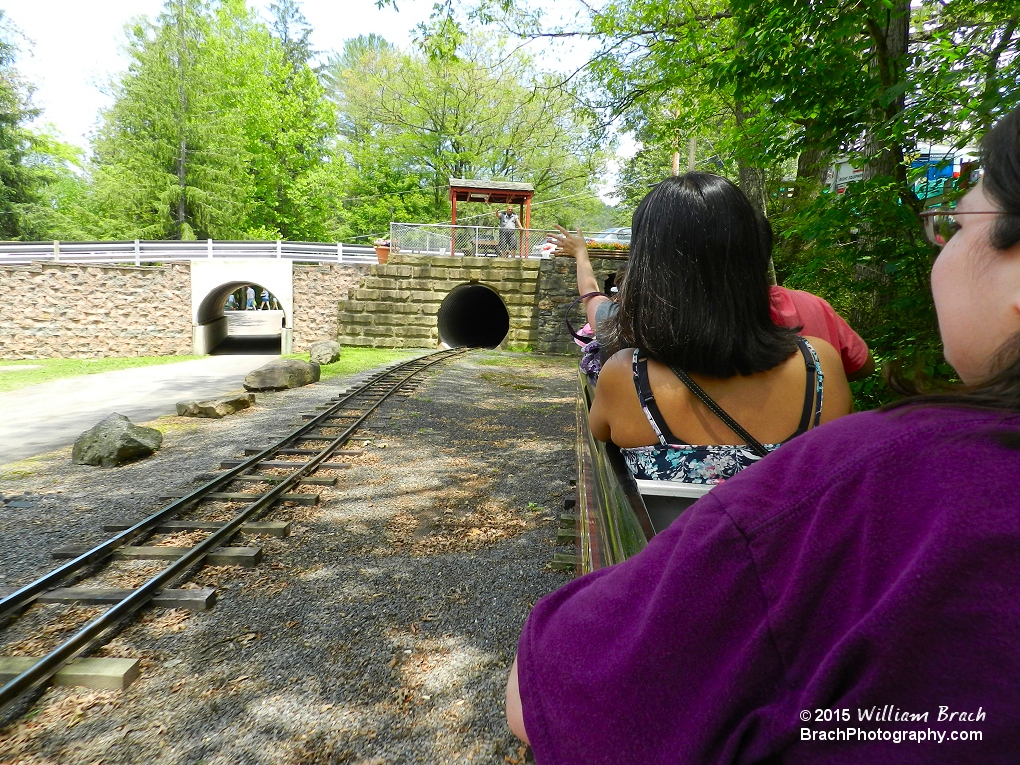 Headed back to the train station from the deep woods.