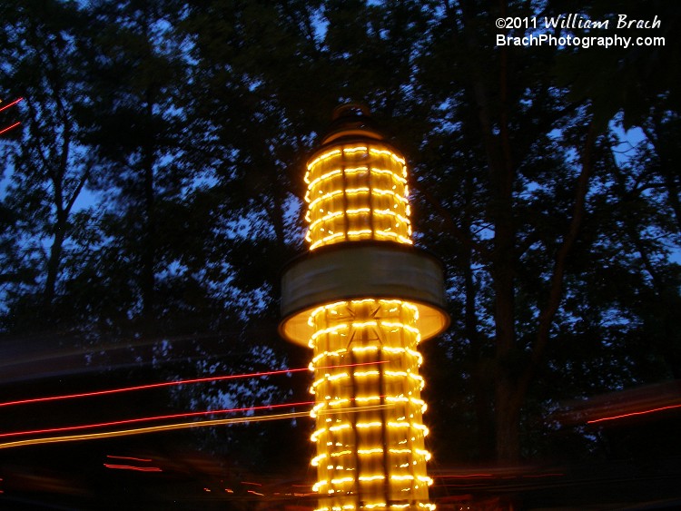 Lovely lights lit up at night!