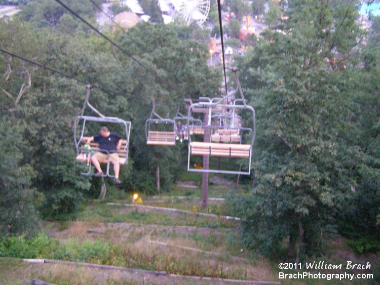 Scenic Skyway going down the hill.