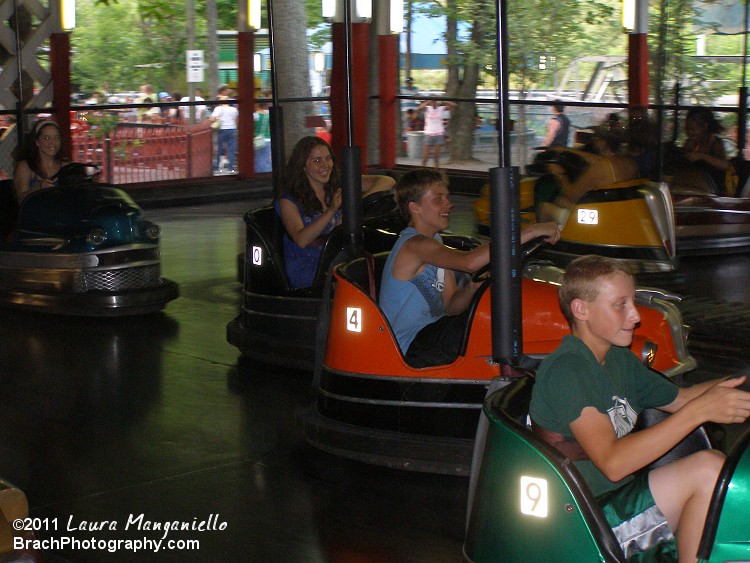 Visitors enjoying their spin on the Skooters!