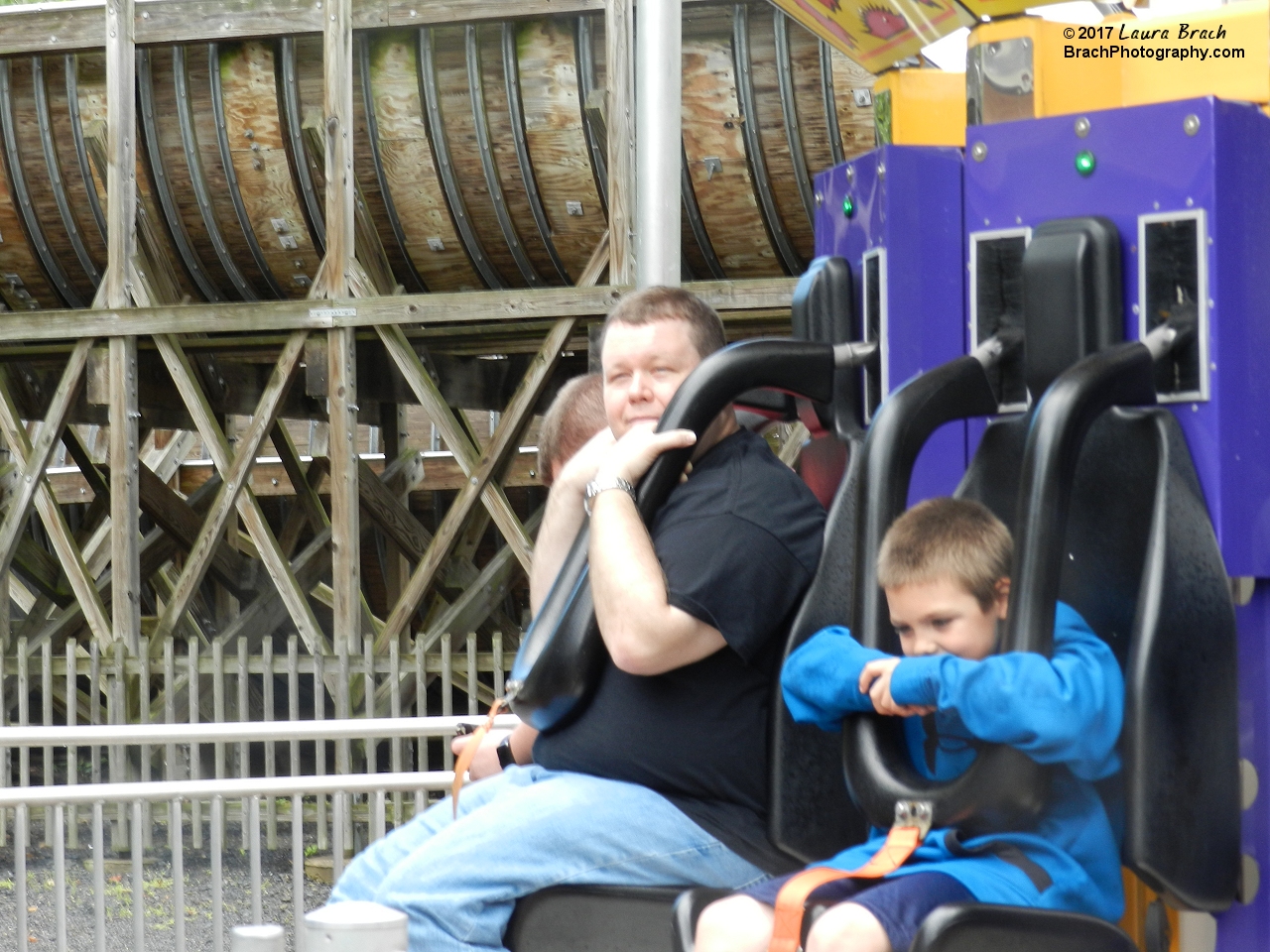 Will loaded up and ready for his ride on StratosFear.