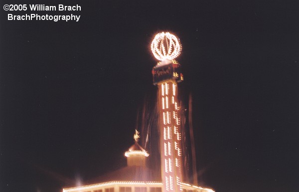 NEW for 2005!  The Spring - here we see the tower all lit up at night.