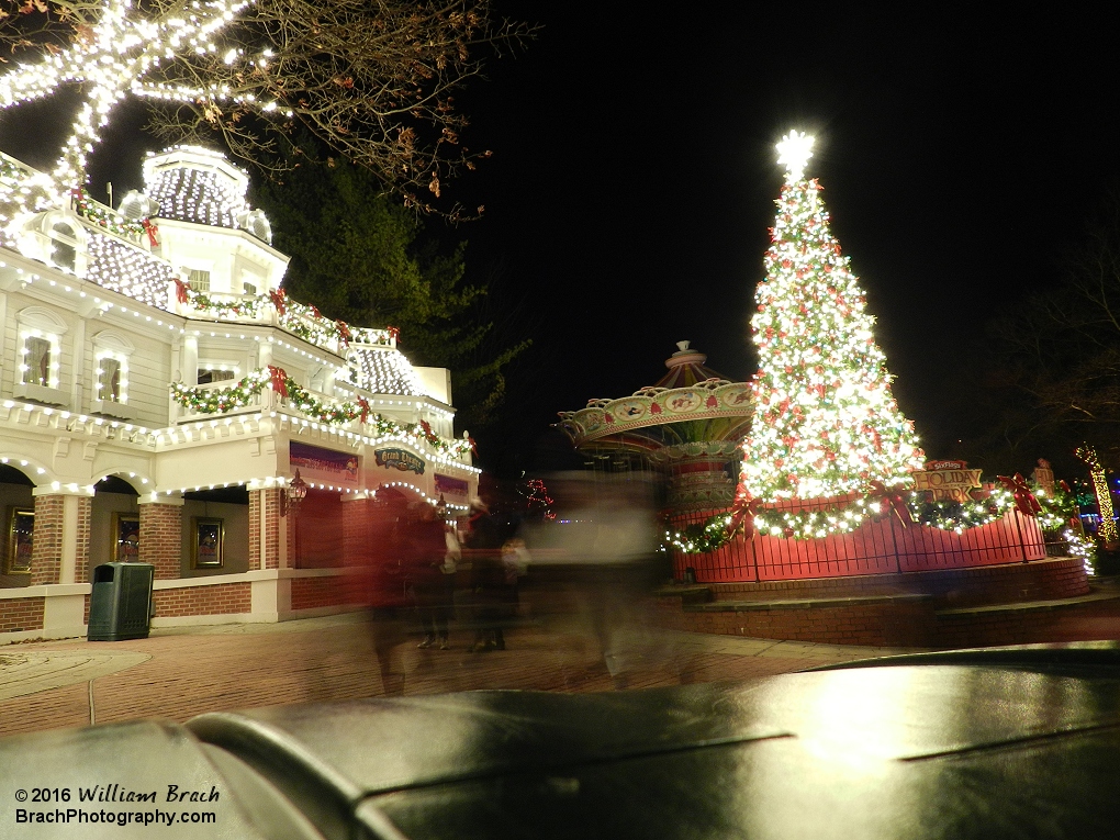 Beautifully lit up at night.