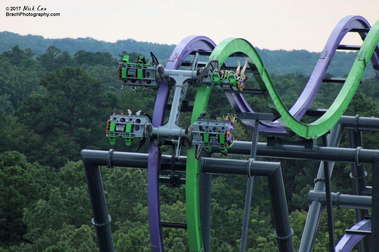 The drop back towards the lift hill.