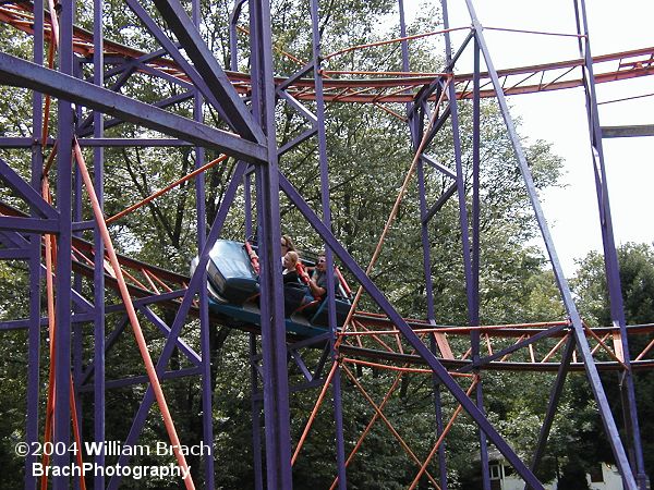 This was Wildcat's fourth home.  Busch Gardens Williamsburg (Williamsburg, Virginia), Playland Park (Rye, New York), and Steel Pier (Atlantic City, New Jersey) were once home to Wildcat before moving to Williams Grove. 
